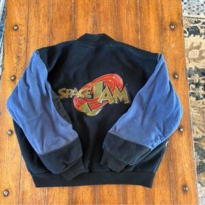 Space Jam Logo Crewneck Sweatshirt - Black & Blue